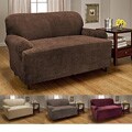 Stretch Diamond 1-piece T-cushion Chair Slipcover