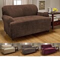 Stretch Diamond 1-piece T-cushion Sofa Slipcover