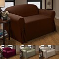 Peachskin Microfiber Suede 68-inch One-piece Loveseat Slipcover