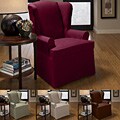 Peachskin Microfiber Suede 42-inch Wing Chair Slipcover