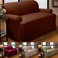 Peachskin Microfiber Suede 88-inch Sofa Slipcover