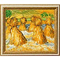 Van Gogh 'Sheaves of Wheat' Hand-painted Canvas Art