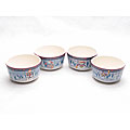Winter Folk 6-inch Ice Cream Bowls (Set of 4)