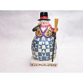 International Winter 14.5-inch Snowman Cookie Jar