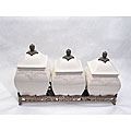 Renaissance Ivory 3-piece Canister Set