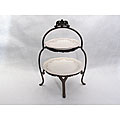 Renaissance Ivory Two-tier Server and Stand