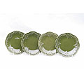 Renaissance Green 9-inch Dessert Plates (Set of 4)