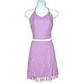 Lavender Tie Top/ Miniskirt Set (Indonesia)