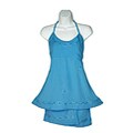 Women's Light Blue Rayon Miniskirt/ Top Set (Indonesia)