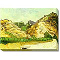 Van Gogh 'Mountains at St. Remy with Dark Cottage' Canvas Art
