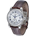 Gevril Men's Broadway Steel Limited Edition Leather Strap Watch