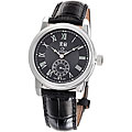 Gevril Men's Black Broadway Limited Edition Leather Strap Watch