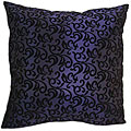 Velvet Scroll 24-inch Purple Floor Pillow