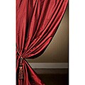 Signature Merlot Faux Silk Curtain Panel (46 in. x 120 in.)