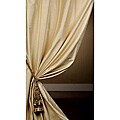 Signature Beige Textured Silk Curtain Panel (50 in. x 108 in.)