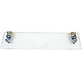 Moen Decorator Chrome with Polished Brass Glass Shelf