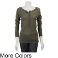 Subtle Luxury Women's Long-sleeve Cashmere Henley Sweater