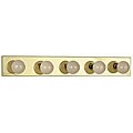 Brass Finish 5-light Vanity