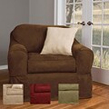 Piped Suede 2-piece Patented Chair Slipcover