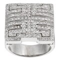 18k Gold 2ct TDW Diamond Geometric Estate Ring (J, SI2) (Size 7)