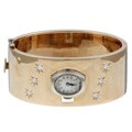 14k Yellow Gold 5/8ct TDW Diamond Watch Estate Bangle (I, VS2)