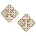 Van Cleef & Arpels 18k Gold 7ct TDW Diamond Estate Earrings (F, VS1)