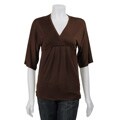 Simply Irresistible Women's Pleated V-neck Top