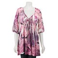 Simply Irresistible Women's Sublimation V-neck Baby Doll Top