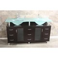 Rome Contemporary Double-sink Bathroom Vanity Set