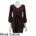 Escio Women's Knit Tie Top