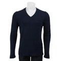 French Connection Men's Angora Wool Blend Navy Sweater