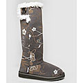 Muk Luks Women's Floral Printed Jersey Boots