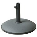 Grey 55-pound Cement Umbrella Stand
