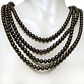 Endless Chocolate Freshwater Pearl Necklace (6-6.5 mm)