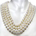 Endless Deep White Freshwater Pearl Necklace (8-9 mm)