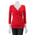 Tammy Mars Women's V-neck Twist Front Top