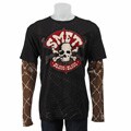 Smet Men's 'Skull Bone Sig' Two-fer Shirt