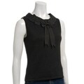 Elio Women's Sleeveless Knit Black Top