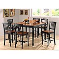 Ansonia Inspired 7-piece Walnut Pub Dinette Set