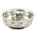 Stainless Steel 18/10 Standard Heart Cutout Sink Stopper Plug