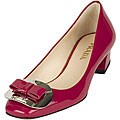 Prada Women's 'Vernice 1' Fuchsia Buckle Pumps
