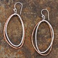 Silver and Copper 'Soleil' Earrings (India)
