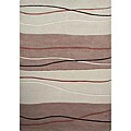 Hand-tufted Beige Elegance Rug (5' x 8')