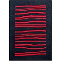 Hand-tufted Black Acrylic Rug (7'6 x 9'6)