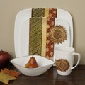 Corelle Square Bamako 16-piece Dinnerware Set