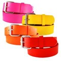Women's Solid Color Classic 1.5-cm Leather Belt