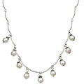 Charming Life Sterling Silver White Pearl Necklace (6-6.5 mm)