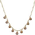 Charming Life 14k Goldfill Champagne Pearl Necklace (6-6.5 mm)