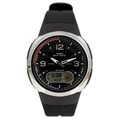 Casio Men's Atomic Time Rubber Strap Watch
