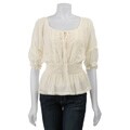 Velvet Heart Women's 3/4-sleeve Silk Tunic Top